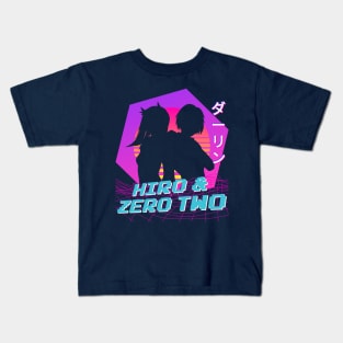 Hiro Zero Two - Vaporwave Kids T-Shirt